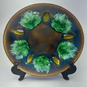 Vintage Edwards Star Enamel on Copper Bowl